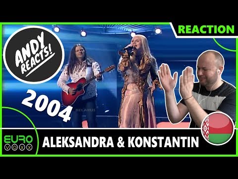 ANDY REACTS! Aleksandra & Konstantin - 'My Galileo' (Belarus 2004) EUROVISION REACTION!
