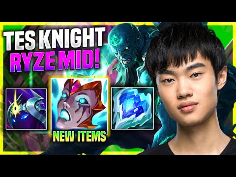 KNIGHT PICKS RYZE WITH NEW ITEM LIANDRY'S ANGUISH! - TES Knight Plays Ryze Mid vs Ahri!