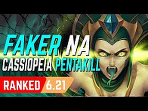 SKT T1 Faker Cassiopeia Pentakill SoloQ Replay