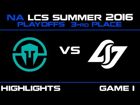 IMT vs CLG Game 1 highlights NA LCS Summer Playoffs Third place 2016 Immortals vs Counter Logic Gami