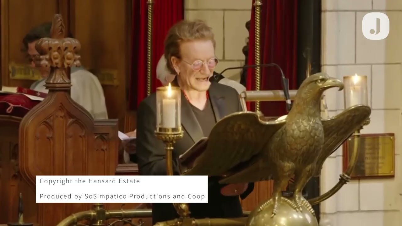 Bono reads out lyrics of U2's A Beautiful Day at Glen Hansard's funeral - YouTube