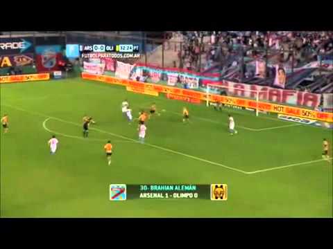 Arsenal 1 Olimpo 0 Fecha 3 Torneo de Transición 2014