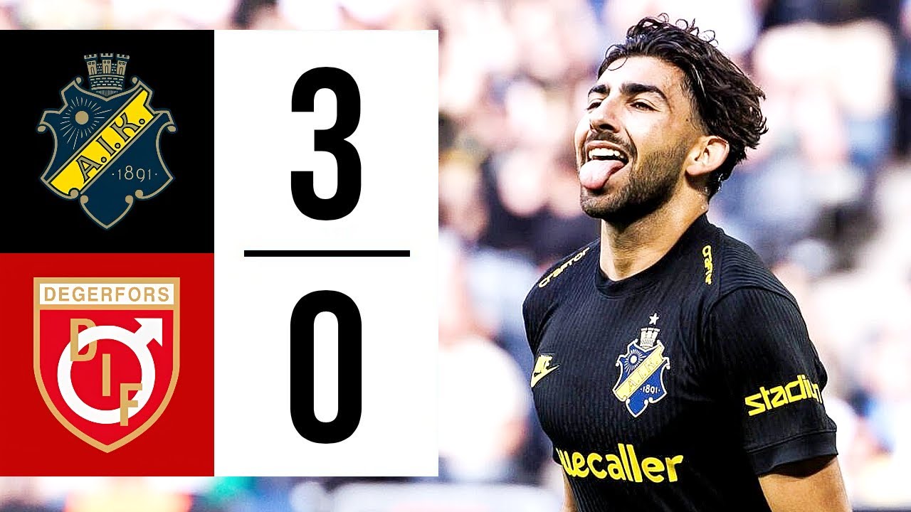 HIGHLIGHTS | AIK 3-0 DEGERFORS | ALLSVENSKAN