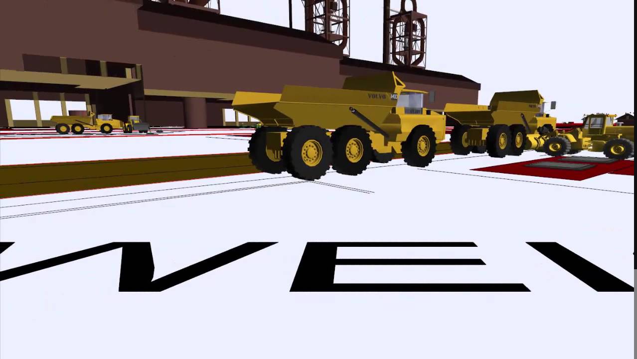Plant Logistics simulation using Flexsim