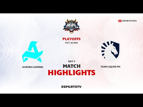 Aurora vs Team Liquid PH HIGHLIGHTS GRAND FINAL MPL PH S16 | RORA VS TLPH ESPORTSTV
