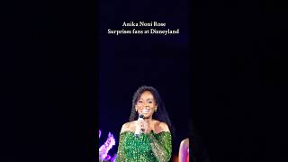 Voice of Tiana Anika Noni Rose at Disneyland for princess week