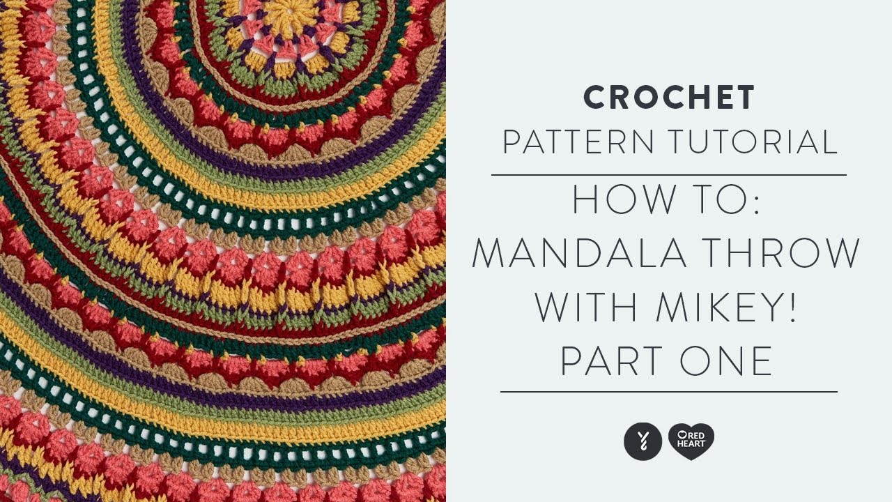 Crochet Circular Mandala Throw | Crochet Along with Mikey (Part 1)