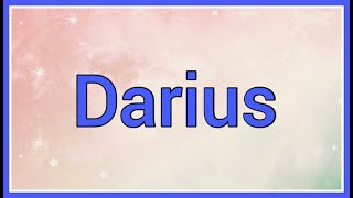 Darius | Name Origin Meaning Variations