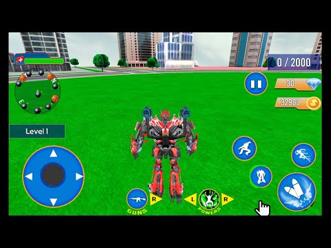 Police Truck Robot Game Dino - Android Gameplay