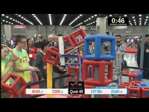 2015 VRC Tech Q48 - 404A 3388 vs 1973B 254D - 57 to 64 - VEX Worlds 2015 - Technology Division