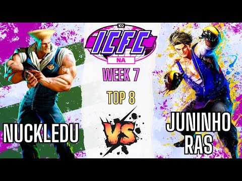 SF6 👊 NuckleDu (Guile) vs Juninho-Ras (Luke) 👊 ICFC NA SF6 Summer 2023 Week 7 - Top 8