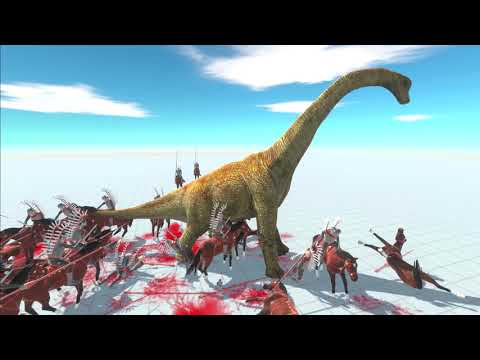50 HUSSAR VS EVERY DINOSAUR - Animal Revolt Battle Simulator