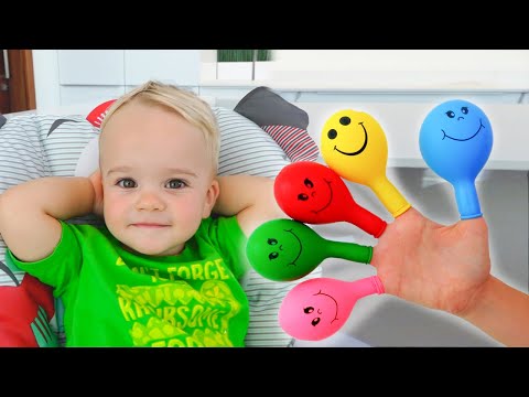 Chris Learning Colors with Balloons