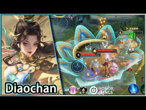 Diaochan｜Diaochan's current mainstream gameplay｜Gameplay mainstream atual de Diaochan｜HOK