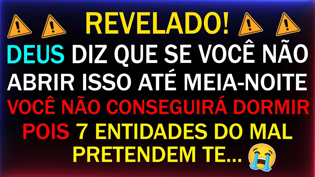 🔴 ALERTA URGENTE! DEUS PRECISA TE PROTEGER URGENTEMENTE! ABRA ISSO AGORA!