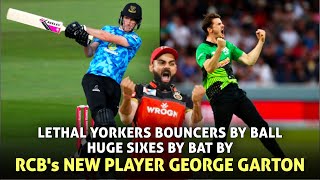 RCB's new player George Garton's Bowling and Batting | RCB | IPL 2021 | Virat Kohli | Cricket