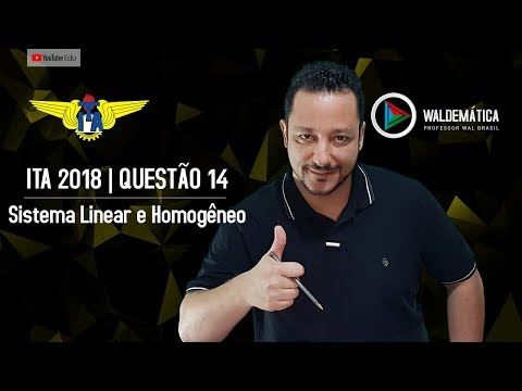 ITA 2018 - Q.14 | Sistema Linear e Homogêneo e Equações Algébricas | Waldemática