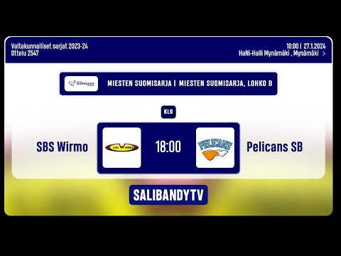 Miesten Suomisarja : SBS Wirmo - Pelicans SB  27.1.2024