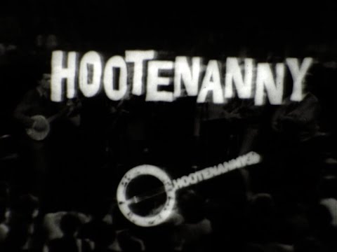 1964, HOOTENANNY,  Johnny Cash, Leon Bibb, Bob Gibson, Jo Mapes