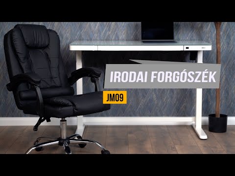 Főnöki irodai szék, forgószék sötétbarna (JM-09-BROWN-6) - Videó