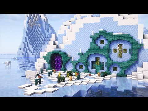Insane Minecraft Ice House Build (Tutorial)