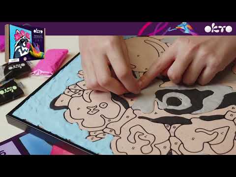 Δημιουργικό Σετ Ζωγραφικής 3D Με Πηλό Okto Racoon 5+