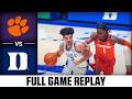 Clemson Vs Duke Full Game Replay 2025 26 ACC Men S Basketball