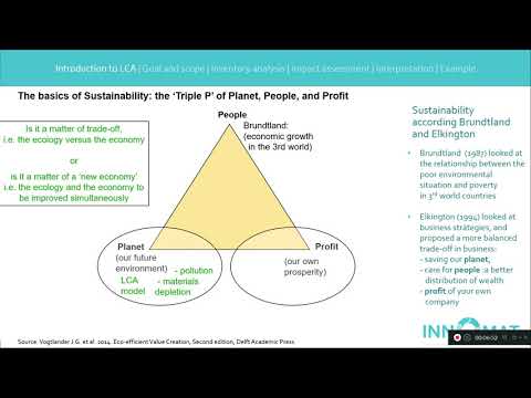 Innomat  Module 1 Block 1: LCA introduction