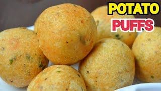 POTATO PUFFS || Cheese Filled Potato Balls Recipe by (YES I CAN COOK) #PotatoPuffs #PotatoBalls