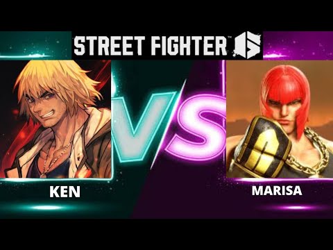 STREET FIGHTER 6🔥KEN vs MARISA🔥SF6