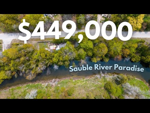 Sold! Inside a $449,000 cottage with over 300 ft of river frontage on the Sauble River!