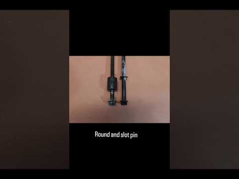 Polished ROUND AND SLOT PIN, Pin Length: 5 mm, Hex (Head)