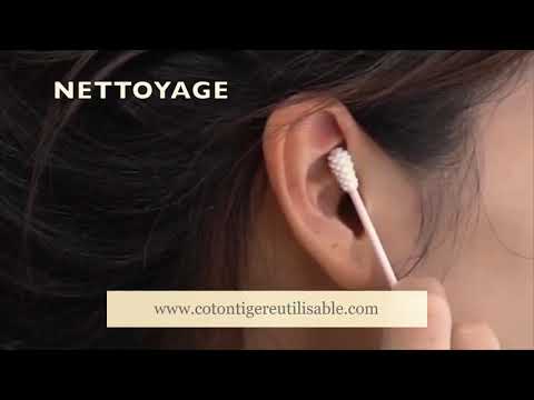 coton tige réutilisable