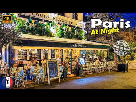 🇫🇷 Paris at Night, France, Immersive Evening Walking Tour, 2024 [4K/60fps]