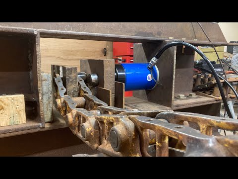 Caterpillar D2 #5J1113 Chassis Rebuild Ep.74: Track Press Marathon! Assembling the New Track Chains