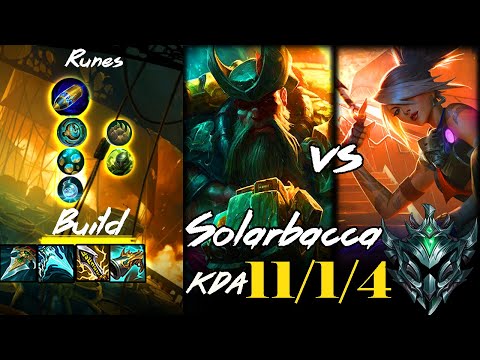 [ Solarbacca ] Gangplank vs Akali Top -  Preseason 12 - Platinum