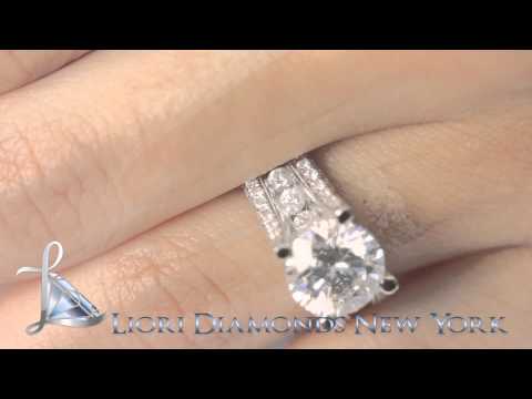 ER-0912 - 5.27 Carat E-SI2 Certified Natural Round Diamond Engagement Ring 18K White Gold