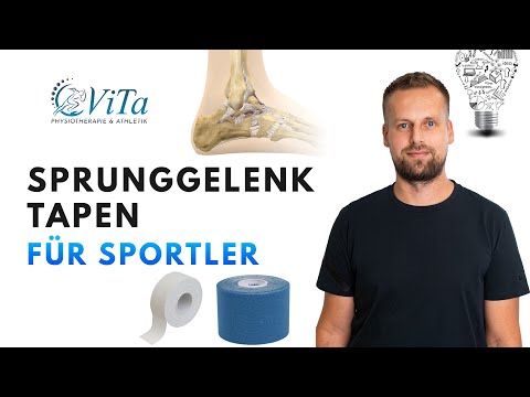 Sprunggelenk richtig tapen (für Sportler)