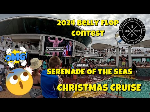 Thumbnail for HE WAS WEARING WHAT ? ROYAL CARIBBEAN SERENADE OF THE SEAS CHRISTMAS CRUISE BELLYFLOP CONTEST !!