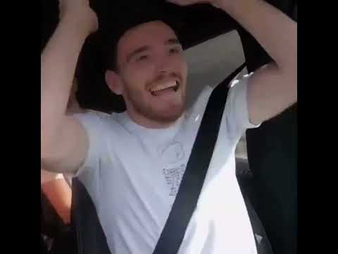 Andy Robertson cannot contain his excitement 😆