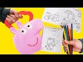 Peppa Pig Coloring Suitcase Family Fun Activities For Kids