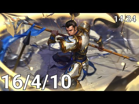 Xin Zhao Jungle vs Elise - EUW grandmaster | Patch 14.24