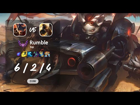 Rumble Top vs Akshan - EUW Master Patch 13.12
