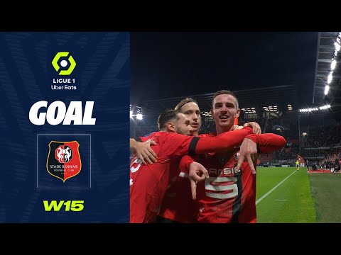 Goal Benjamin BOURIGEAUD (25' - SRFC) STADE RENNAIS FC - TOULOUSE FC (2-1) 22/23
