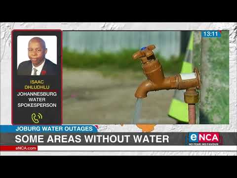 Some areas in Johannesburg still without water