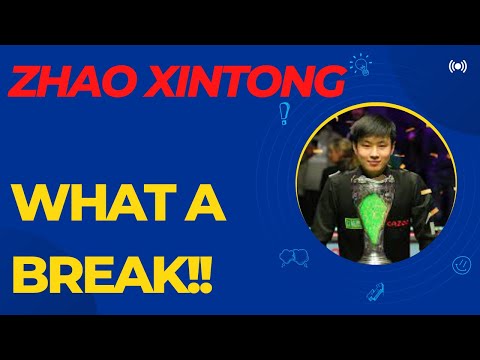 Zhao Xintong's amazing practise clearance, he makes snooker look easy