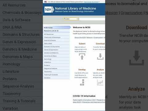 How to retrieve protein sequence from ncbi #bioinformatics #ncbi