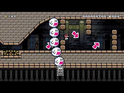 Super Mario Maker 2 Spooky Ghost Chase [20s]