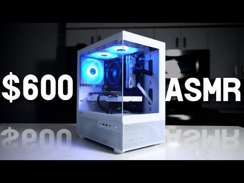 $600 Gaming PC Build "Glacier" [NO COMMENTARY ASMR]