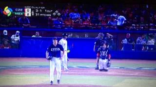 Jan Novak(Czech Republic pitcher ) VS Mexico
